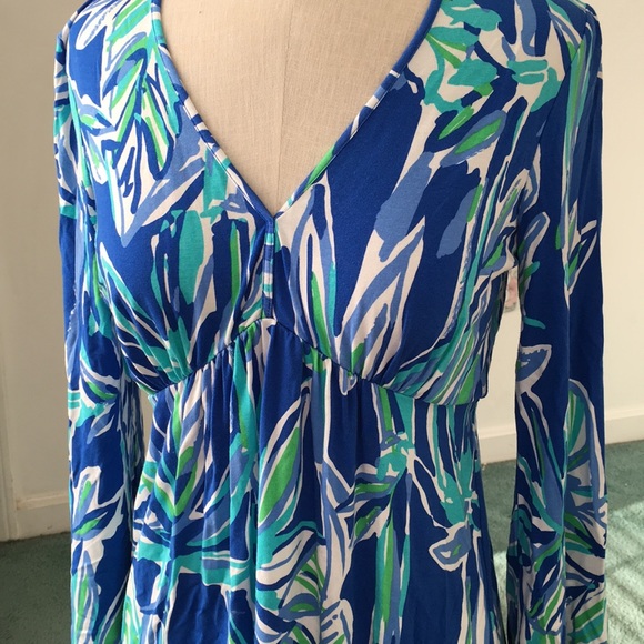 Lily Pulitzer Blue Patterned Dress - Picture 3 of 5